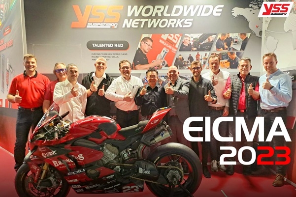 YSS World Champion Product โชว์ความสำเร็จสุดยิ่งใหญ่ในมหกรรมยานยนต์ระดับโลก “EICMA” 2023 ครั้งที่ 80