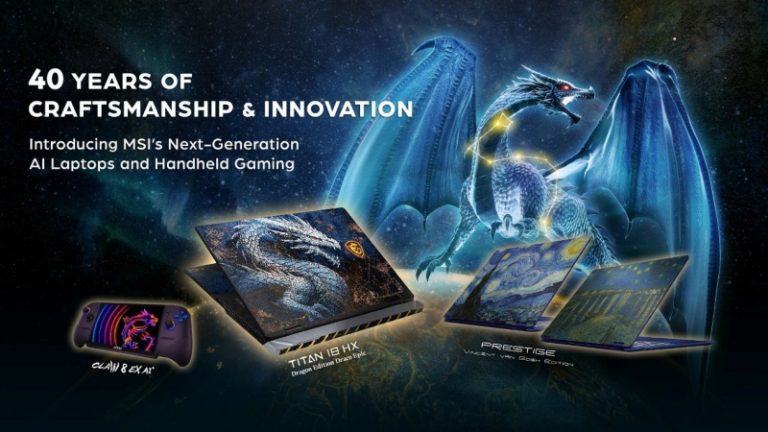 MSI เปิดตัว Claw 8 EX AI+ เครื่องเล่นเกมพกพาพร้อม Intel Arc G3 Extreme และ Titan 18 HX Dragon Edition Draco Epic ภายในงาน COMPUTEX 2026