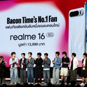 realme ร่วมสร้างความประทับใจในงาน “BACONTIME THE MEMORY” พร้อมพาแฟนเกมสัมผัสประสบการณ์ Gaming Master อย่างใกล้ชิด