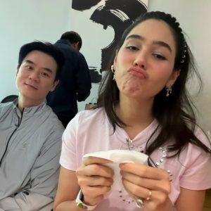 “แม่ชม” ควง “พ่อน็อต” พร้อม “น้องเกล” ตะลุยกินเจ